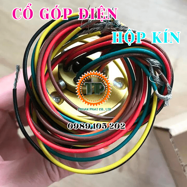 Cổ góp điện hộp kín 12 pha 10A hãng Moflon Cổ góp điện hộp kín 12 pha 10A hãng Moflon