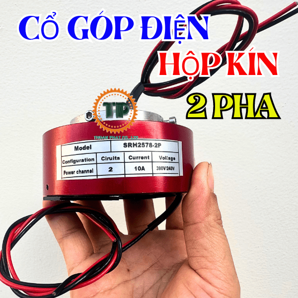Cổ góp điện hộp kín 2 pha SRH-2578 Cổ góp điện hộp kín 2 pha SRH-2578