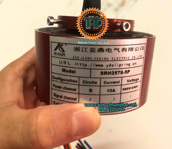 Cổ góp điện hộp kín 5 pha SHR2578-5P Cổ góp điện hộp kín 5 pha SHR2578-5P