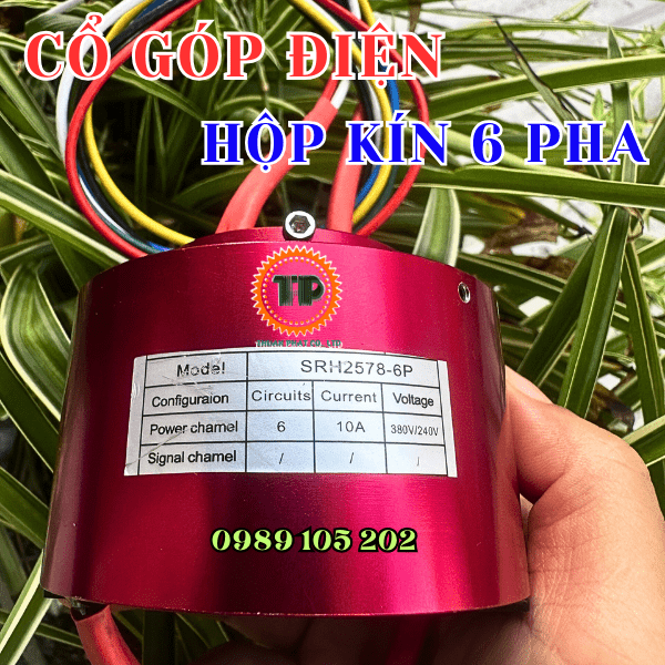 Cổ góp điện hộp kín 6 pha SRH 2578-6P Cổ góp điện hộp kín 6 pha SRH 2578-6P
