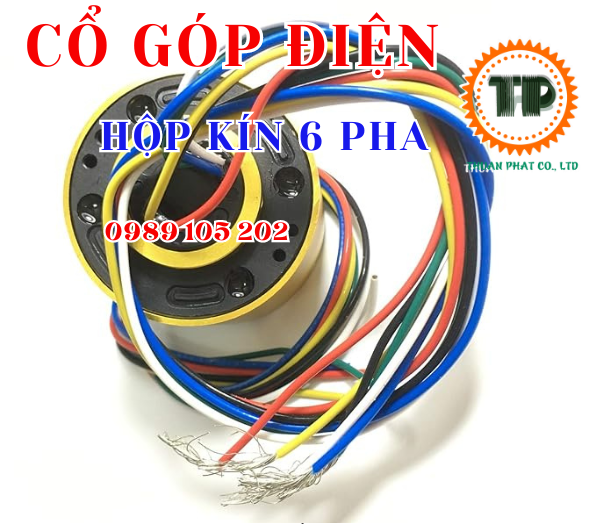 Cổ góp điện hộp kín 6 pha Moflon Cổ góp điện hộp kín 6 pha Moflon