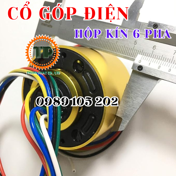 Cổ góp điện hộp kín 6 pha Moflon Cổ góp điện hộp kín 6 pha Moflon