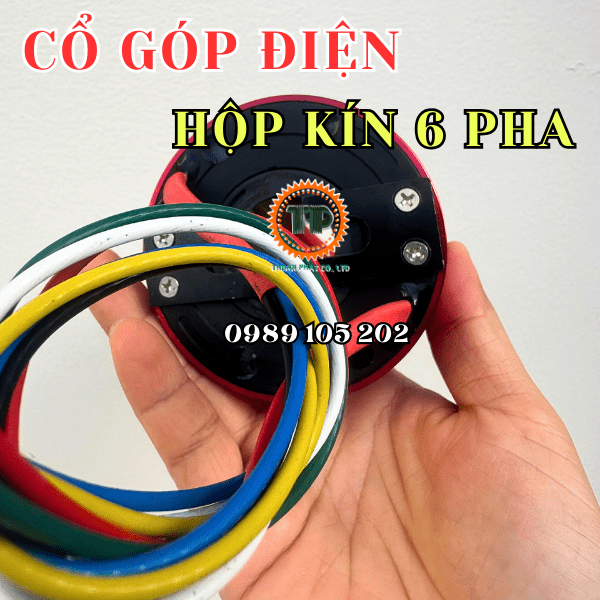 Cổ góp điện hộp kín 6 pha SRH-2578 Cổ góp điện hộp kín 6 pha SRH-2578