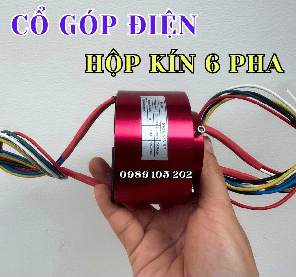 Cổ góp điện hộp kín 6 pha SRH-2578 Cổ góp điện hộp kín 6 pha SRH-2578