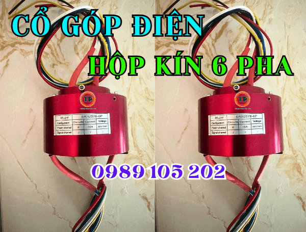 Cổ góp điện hộp kín 6 pha SRH-2578 Cổ góp điện hộp kín 6 pha SRH-2578
