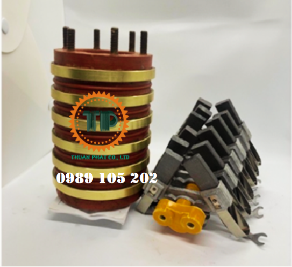 Bộ cổ góp điện 6 pha trục 50mm Bộ cổ góp điện 6 pha trục 50mm