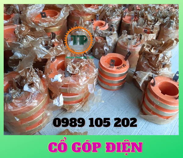 Cổ góp điện 3 vành đồng Cổ góp điện 3 vành đồng