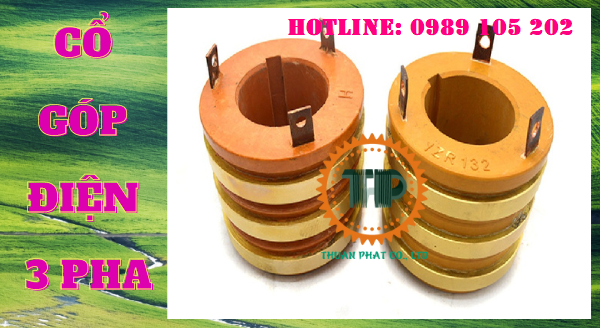Cổ góp chổi than 3 pha Cổ góp chổi than 3 pha