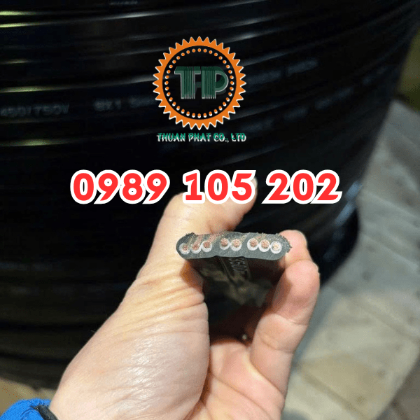 Dây cáp điện dẹt cho cầu trục Dây cáp điện dẹt cho cầu trục