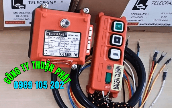 Hướng dẫn đấu nối điều khiển cầu trục Telecrane F21-2S Hướng dẫn đấu nối điều khiển cầu trục Telecrane F21-2S