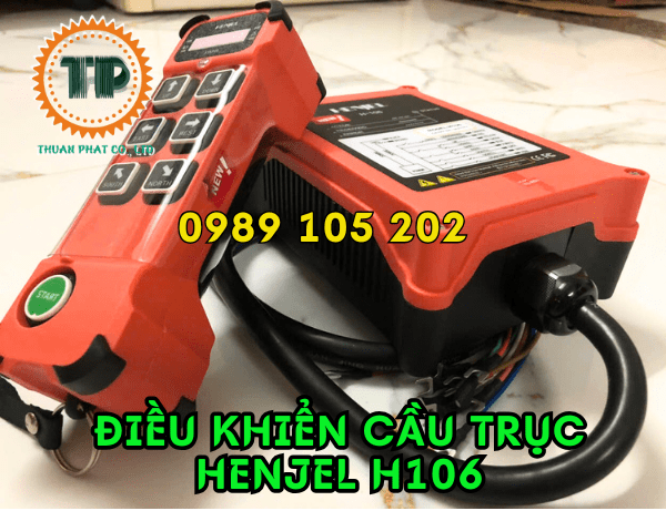 Điều khiển cầu trục từ xa  6 nút Henjel H-106 Điều khiển cầu trục từ xa  6 nút Henjel H-106