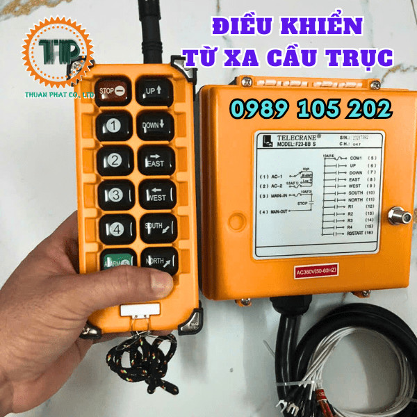 Điều khiển từ xa cầu tục 12 nút Telecrane F23-BB S Điều khiển từ xa cầu tục 12 nút Telecrane F23-BB S