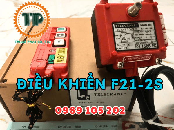 Điều khiển từ xa cầu trục 2 nút Telecrane F21-2S Điều khiển từ xa cầu trục 2 nút Telecrane F21-2S