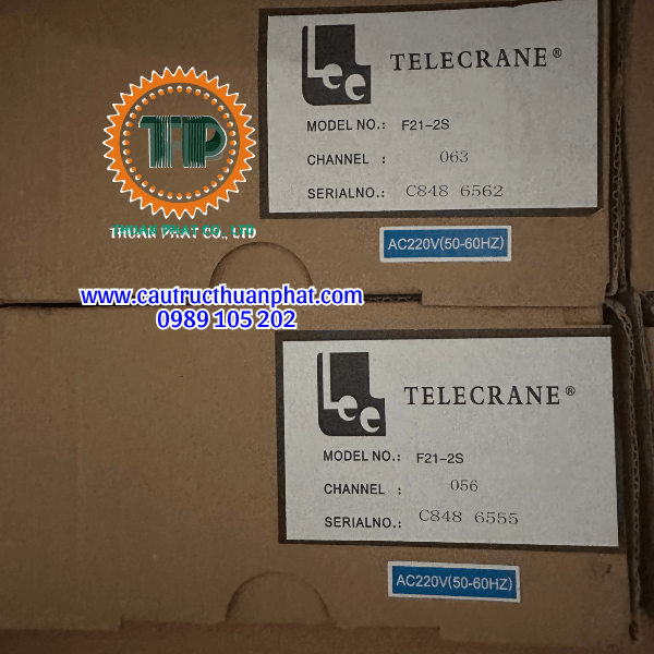 Điều khiển từ xa cầu trục 2 nút 220V Điều khiển từ xa cầu trục 2 nút 220V