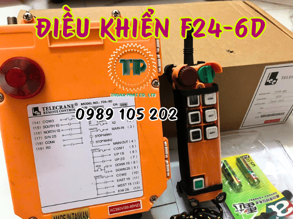 Điều khiển từ xa cầu trục 6 nút Telecrane F24-6D Điều khiển từ xa cầu trục 6 nút Telecrane F24-6D