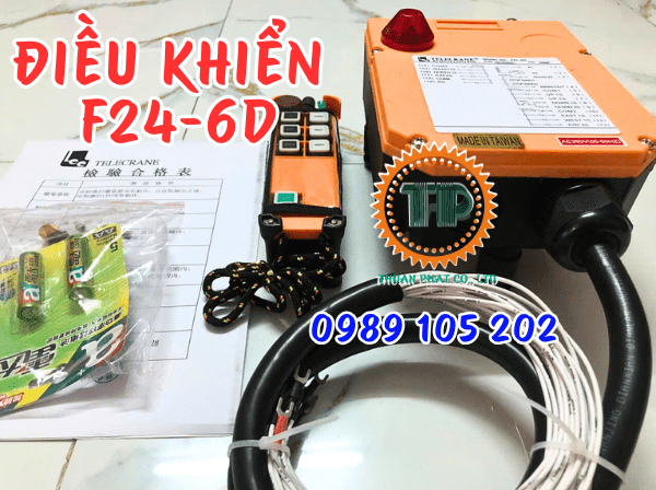 Điều khiển từ xa cầu trục 6 nút Telecrane F24-6D Điều khiển từ xa cầu trục 6 nút Telecrane F24-6D