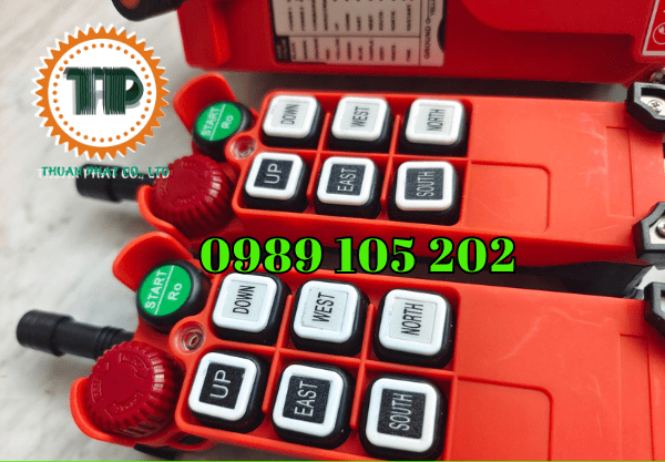 Điều khiển từ xa cầu trục Telecrane 2 nút, 4 nút, 6 nút, 8 nút Điều khiển từ xa cầu trục Telecrane 2 nút, 4 nút, 6 nút, 8 nút