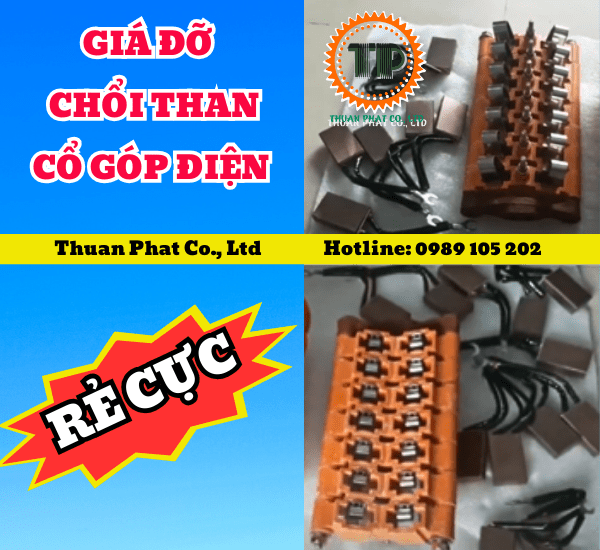 Giá đỡ chổi than cổ góp điện Giá đỡ chổi than cổ góp điện