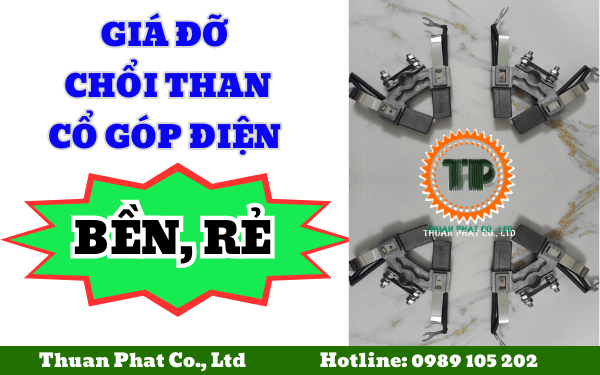 Giá đỡ chổi than cổ góp điện cực rời Giá đỡ chổi than cổ góp điện cực rời