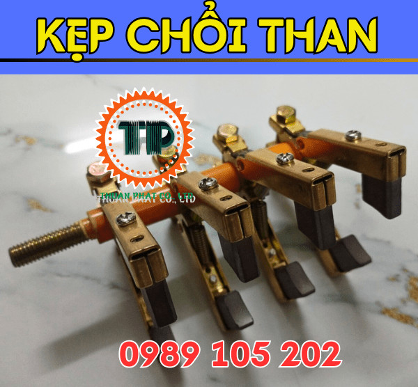 Kẹp chổi than cổ góp điện Kẹp chổi than cổ góp điện