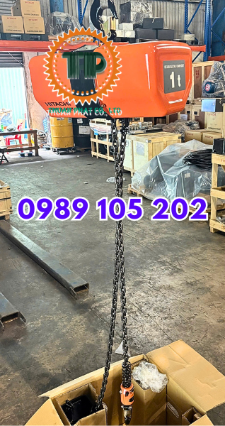 Palang xích điện Hitachi 1 tấn Palang xích điện Hitachi 1 tấn