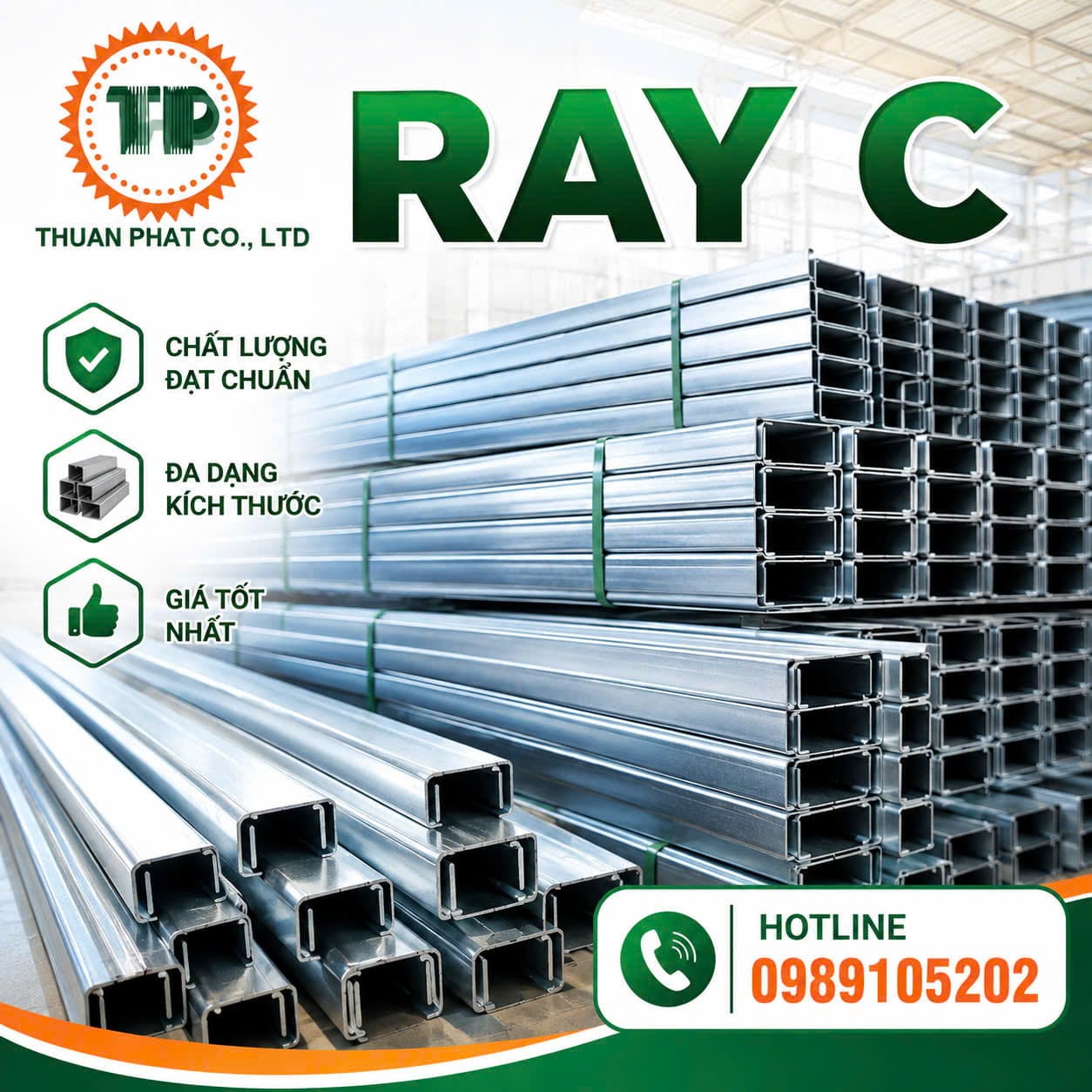 Ray C cầu trục Ray C cầu trục