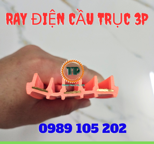 Ray điện an toàn cầu trục 3P50A Ray điện an toàn cầu trục 3P50A