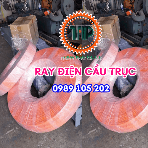 Ray điện an toàn cầu trục 4 pha 50 ampe Ray điện an toàn cầu trục 4 pha 50 ampe