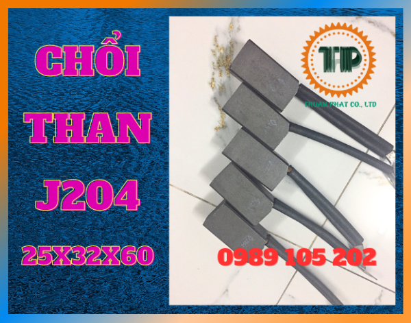Chổi than cổ góp điện J204 Chổi than cổ góp điện J204