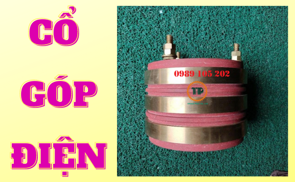 Cổ góp điện 3 pha kích thước 55 x 100 x 90 mm Cổ góp điện 3 pha kích thước 55 x 100 x 90 mm