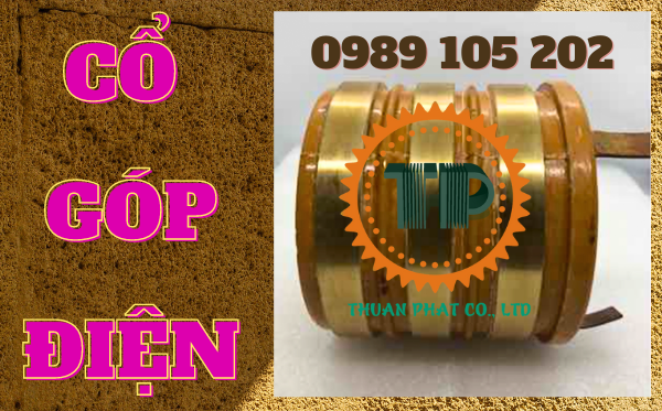 Cổ góp điện 3 pha kích thước 65 x 112 x 100 mm Cổ góp điện 3 pha kích thước 65 x 112 x 100 mm