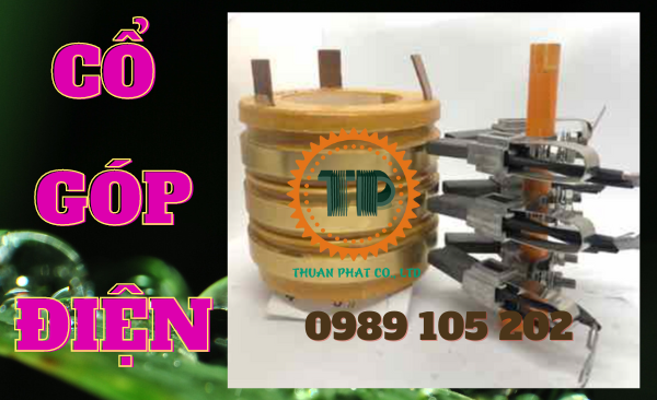 Cổ góp điện 3 pha kích thước 65 x 112 x 100 mm Cổ góp điện 3 pha kích thước 65 x 112 x 100 mm