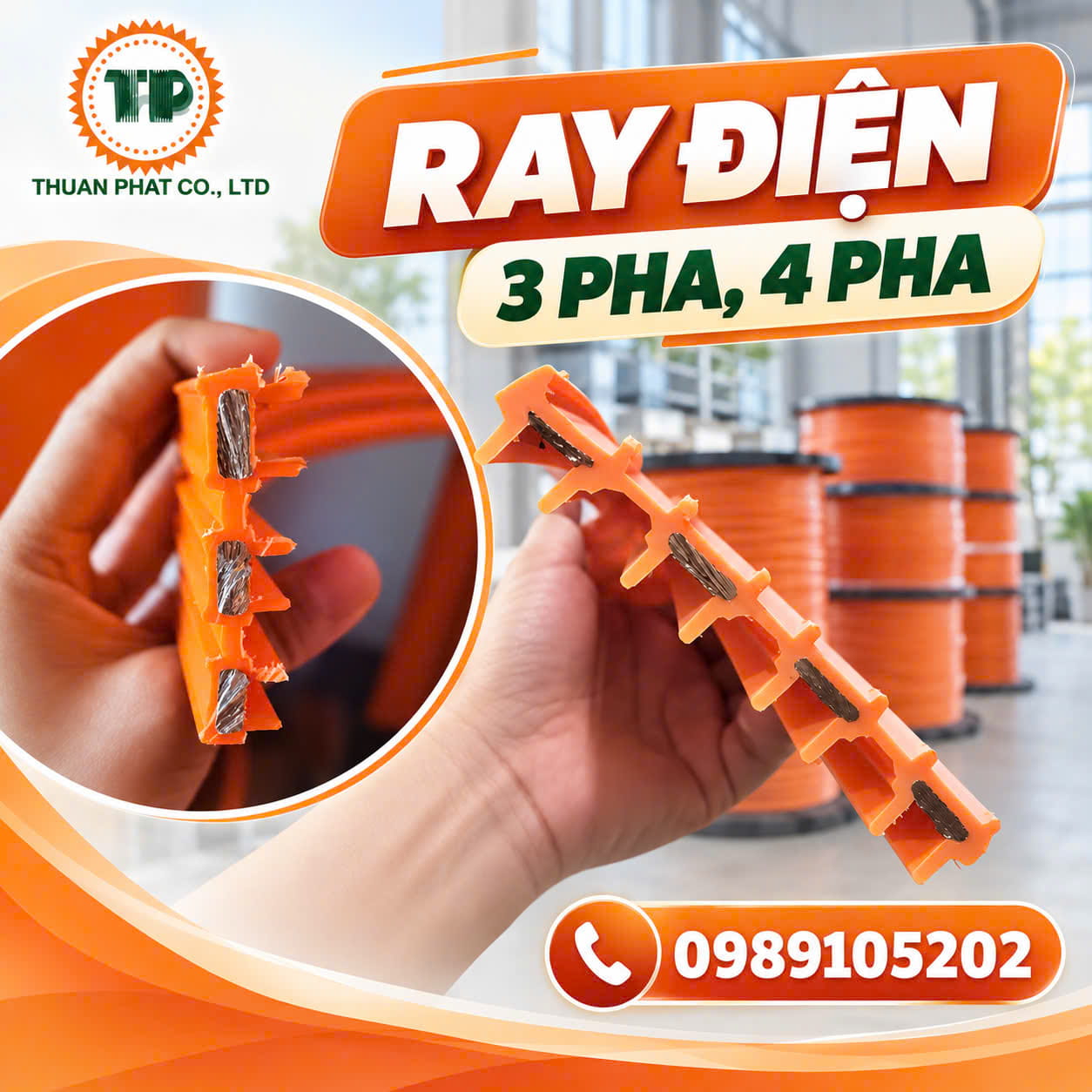 Ray điện cầu trục 3 pha, 4 pha – Khác biệt và ứng dụng Ray điện cầu trục 3 pha, 4 pha – Khác biệt và ứng dụng