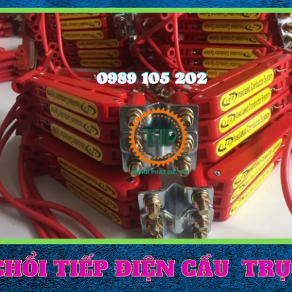 Chổi tiếp điện cầu trục 1 pha, 3 pha, 4 pha, 6 pha chính hãng