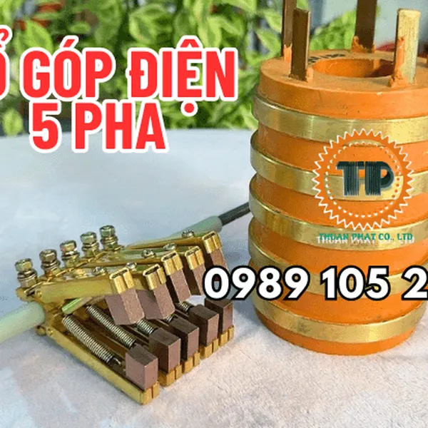 Cổ góp điện 5 pha 40x95x130 