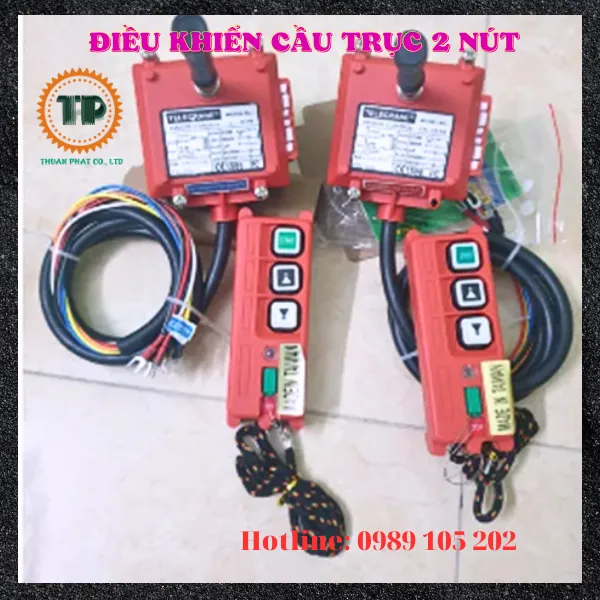 Bộ điều khiển cầu trục từ xa 2 nút 