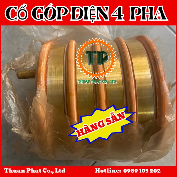 Cổ góp điện 4 pha 66x160x160mm