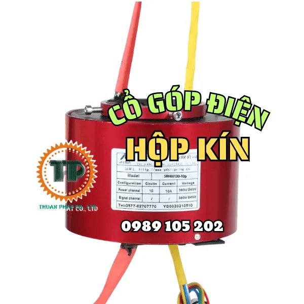 Cổ góp điện 6 pha hộp kín 