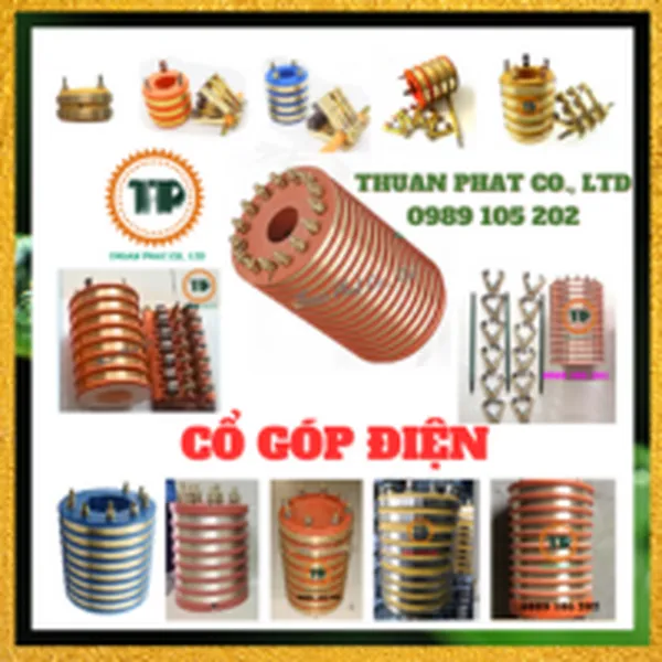 Cổ góp điện 2 pha, 3 pha, 4 pha, 5 pha, 6 pha, 7 pha, 8 pha, 9 pha, 10 pha, 12 pha, 14 pha, 16 pha