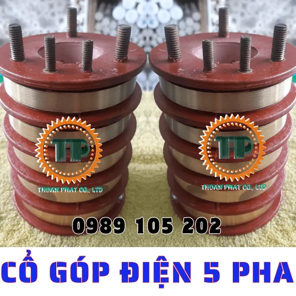 Cổ góp điện 5 vành trượt cốt 40