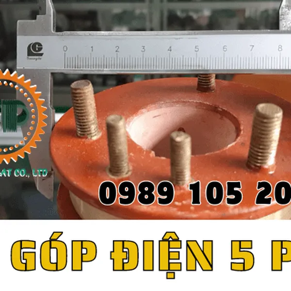 Cổ góp điện 5 pha trục 40x100mm