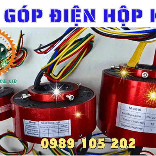 Cổ góp điện hộp kín 2 pha, 3 pha, 4 pha, 5 pha, 6 pha
