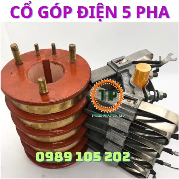 Cổ góp điện 5 pha