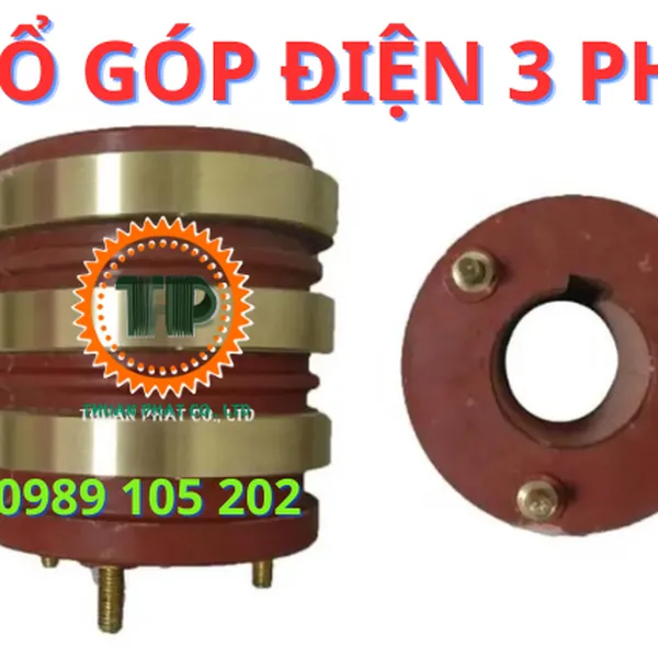 Cổ góp điện 3 pha trục 55, 65, 75, 85, 90, 95 mm