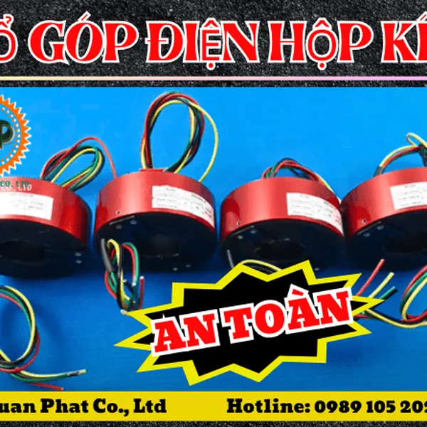 Cổ góp điện 4 pha hộp kín