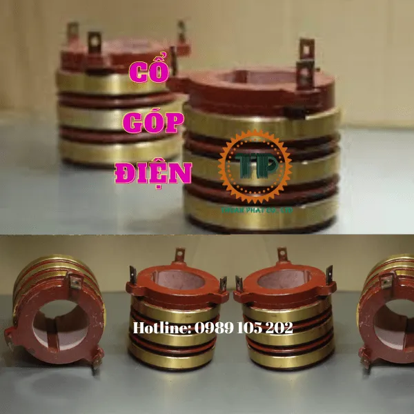 Cổ góp điện 3 pha trục 80