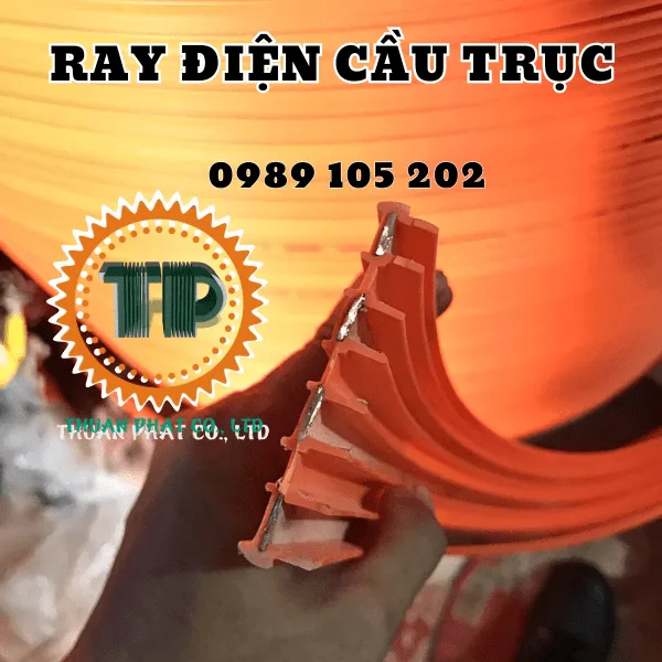 Ray điện cầu trục 4 rãnh đồng