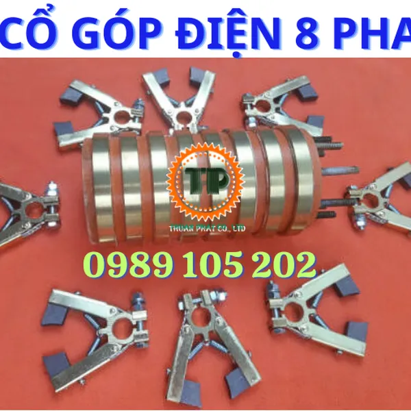 Cổ góp điện 8 pha – Cổ góp điện 8 vành trượt