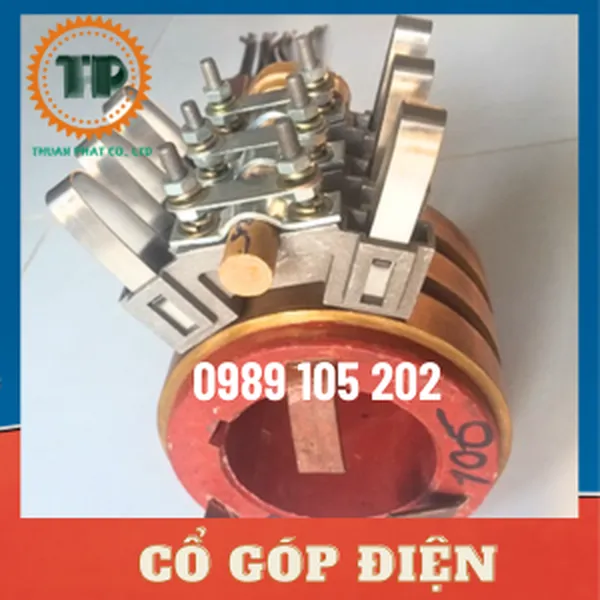 Cổ góp điện 3 pha kích thước 65 x 112 x 100 mm