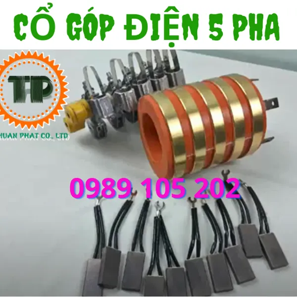 Cổ góp điện 5 pha